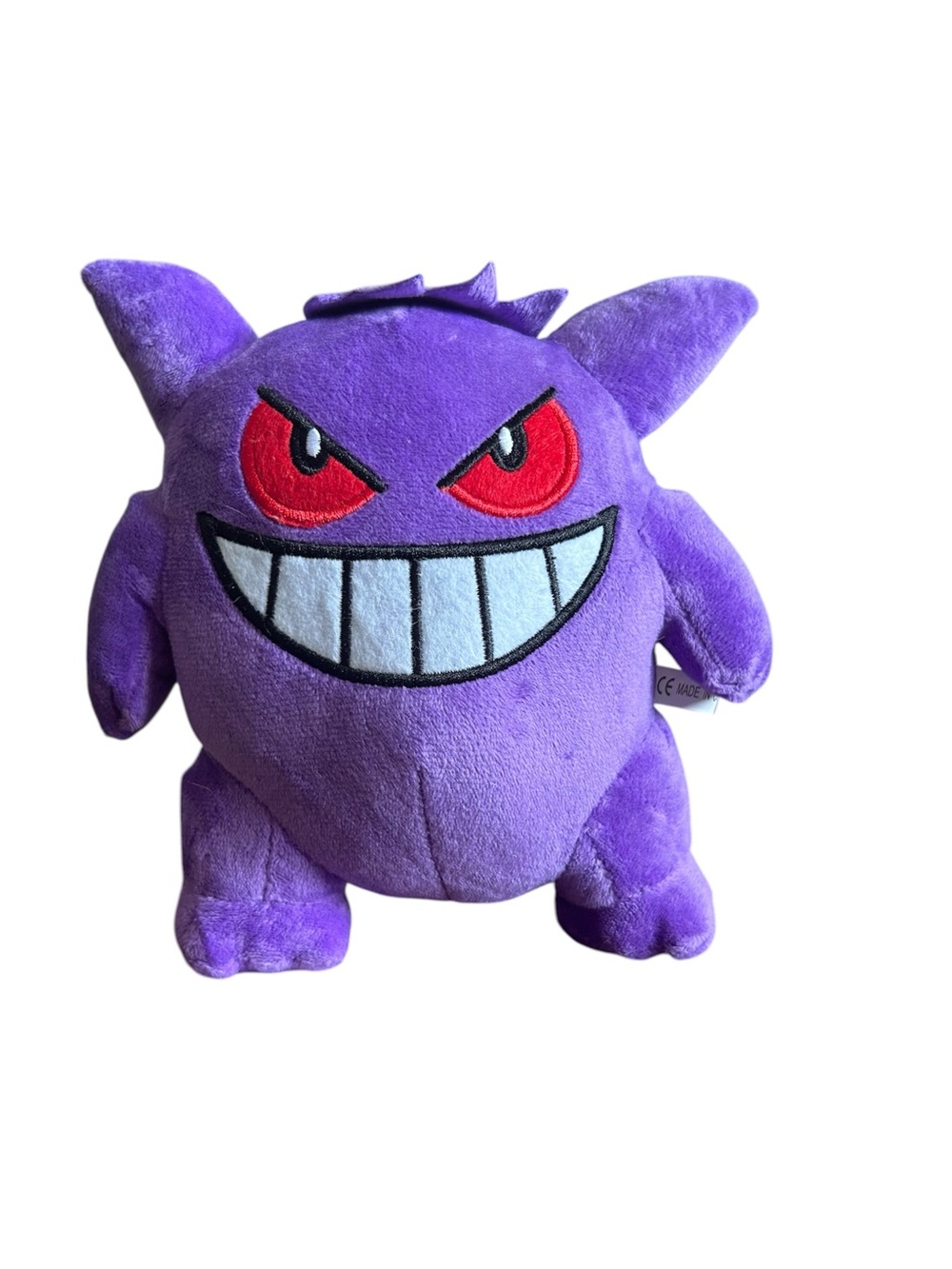 Purple Gengar Plush Toy | Ghost Pokémon Plush with Suction Cup